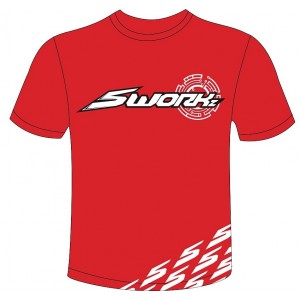 SWORKz Original červené T-Shirt velikost L