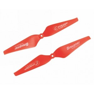 Graupner COPTER Prop 10x4 pevná vrtule (2ks.) - červené