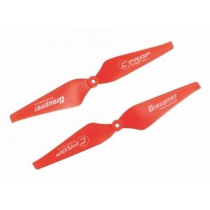 Graupner COPTER Prop 9x4 pevná vrtule (2ks.) - červené