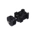 Triple Cold Shoe Adapter with 1/4inch Screw