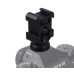 Triple Cold Shoe Adapter with 1/4inch Screw