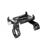 Držák smartphonu a fotoaparátu z hliníkové slitiny na řídítkách kola (Black)