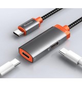 Type-C to Dual-Type-C Audio Adapter (3A)
