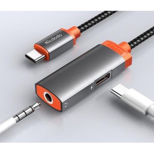 Type-C to DC3.5 + Type-C Audio Adapter (3A)