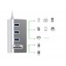 5in1 Aluminum Alloy Docking Station / Card Reader (USB 3.0)