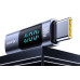 USAMS AU18 USB-C - USB-C adaptér digitálního displeje 100W - šedý