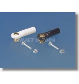 2423 Kulový čep V1, pr.5mm, M2/2 Krátký Černý 6ks