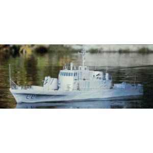 USS Crocket rychlý dělový člun 1295mm