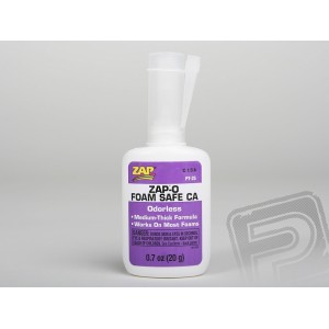 ZAP-O-Foam 20g (0,7oz) střední vteř. lepidlo STYRO