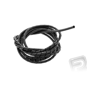 Spirálová bužírka 5x3,7 mm černá 25m