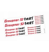 GRAUPNER/SJ a HOTT nálepky, arch 21x10cm