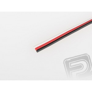 Kabel třížilový plochý tenký FU 0.15mm2