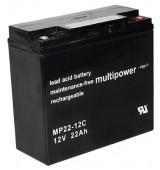 Pb akumulátor MULTIPOWER 12V/22,0Ah