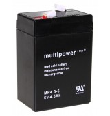 Pb akumulátor MULTIPOWER 6V/4,5Ah