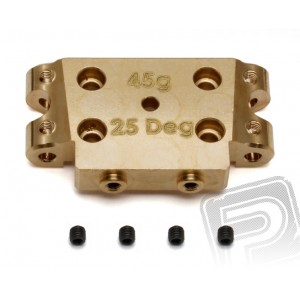 Bulkhead mosaz, 25 stupňů, 45 g