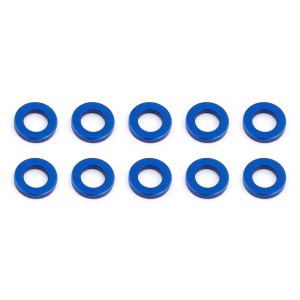 Ballstud podložky, 5.5x1.0mm, modré alu, 10 ks.