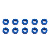 Ballstud podložky, 5.5x2.0mm, modré alu, 10 ks.