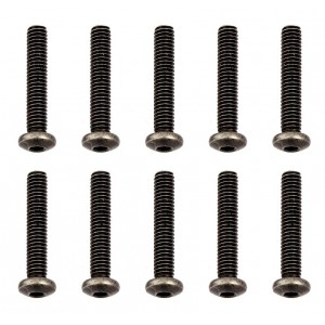 Šrouby, M2,5x14mm s půlkulatou imbusouvou hlavou