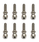 Kulové čepy, střibrné, 10mm, 8ks.