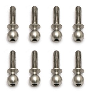 Kulové čepy, střibrné, 10mm, 8ks.