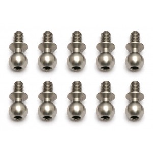 Kulové čepy, střibrné, 4mm, 10ks.