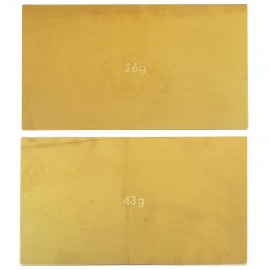 Šasi mosazné závaží, 2 ks., 26g a 43g