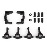 B6.4 -1mm plastové náboje kol a přední držáky nábojů řízení včetně vložek, 2+2+2 ks.