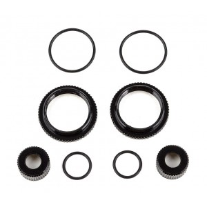 13mm nastavitelný kroužek tlumiče a příslušenství, černé, 2 +2+2 ks.