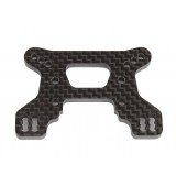 RC10B74.1 přední uhlíkové parohy/držáky tlumičů, 23 mm