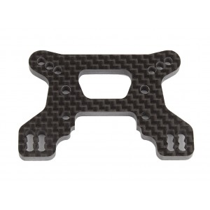 RC10B74.1 přední uhlíkové parohy/držáky tlumičů, 23 mm