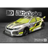 Karoserie čirá Bittydesign pro TC FW podvozky 190mm