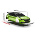 Karoserie čirá ŠKODA Fabia RS Rally2 1/10 rally 190mm, tvrdá 1,2 mm