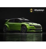 Karoserie čirá ŠKODA Fabia RS Rally2 1/10 rally 190mm
