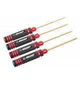 Imbusové šroubováky - metrické - ALU verze SADA: 1.5, 2.0, 2.5 a 3.0 x 100mm, 4 ks.