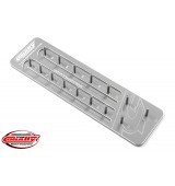 Hliníkový držák pastorků M0,6/3,17mm hřídel (pro patnáct pastorků)