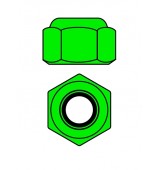 Hliníkové Nylon STOPmatky M2 - zelené - 10 ks.