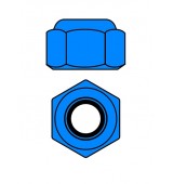 Hliníkové Nylon STOPmatky M2 - modré - 10 ks.