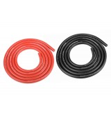 Silikonový kabel 4,5qmm, 12AWG, 2x1metr, černý a červený