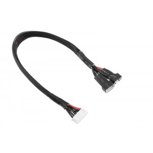 Balanční prodlužovák - 2x3S XH konekt. - nabíj. 6S XH zástrčka - silik. kabel 22AWG - 30cm