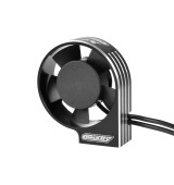 Ultra High Speed hliníkový větráček 40mm, černo/stříbrný - 6-8,4V - konektor BEC černý