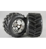 Monster Truck nalepené gumy, M směs, 14mm, 2ks.