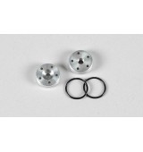 Alu pístnice tlumičů 14,8mm, díry 1,5, 2ks.