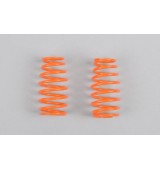 Pružiny tlumičů soudkové 2,4mm, oranžové, 2ks.