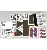 Nálepky pro karoserii Jeepu 4WD, sada