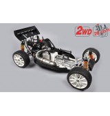 FG Leopard 2020 Competition Buggy, 2WD, čirá karoserie + centrální hydr. brzda