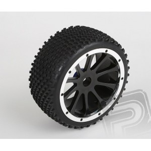 Gumy nalepené, BUGGY, černý disk, 2ks, 1/5