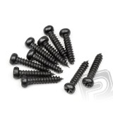 Samořezné šrouby s kul. hlavou M2,6x12mm (10ks)