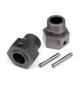 Wheel Hex Hub 24X27Mm (Gunmetal/2Pcs)