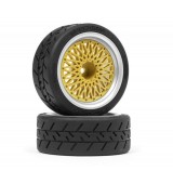 BBS RS disky Stříbrné/Zlaté 26mm (6mm Offset) 2ks