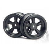 VINTAGE 5 paprskové disky 31mm, černé (6mm OFFSET)